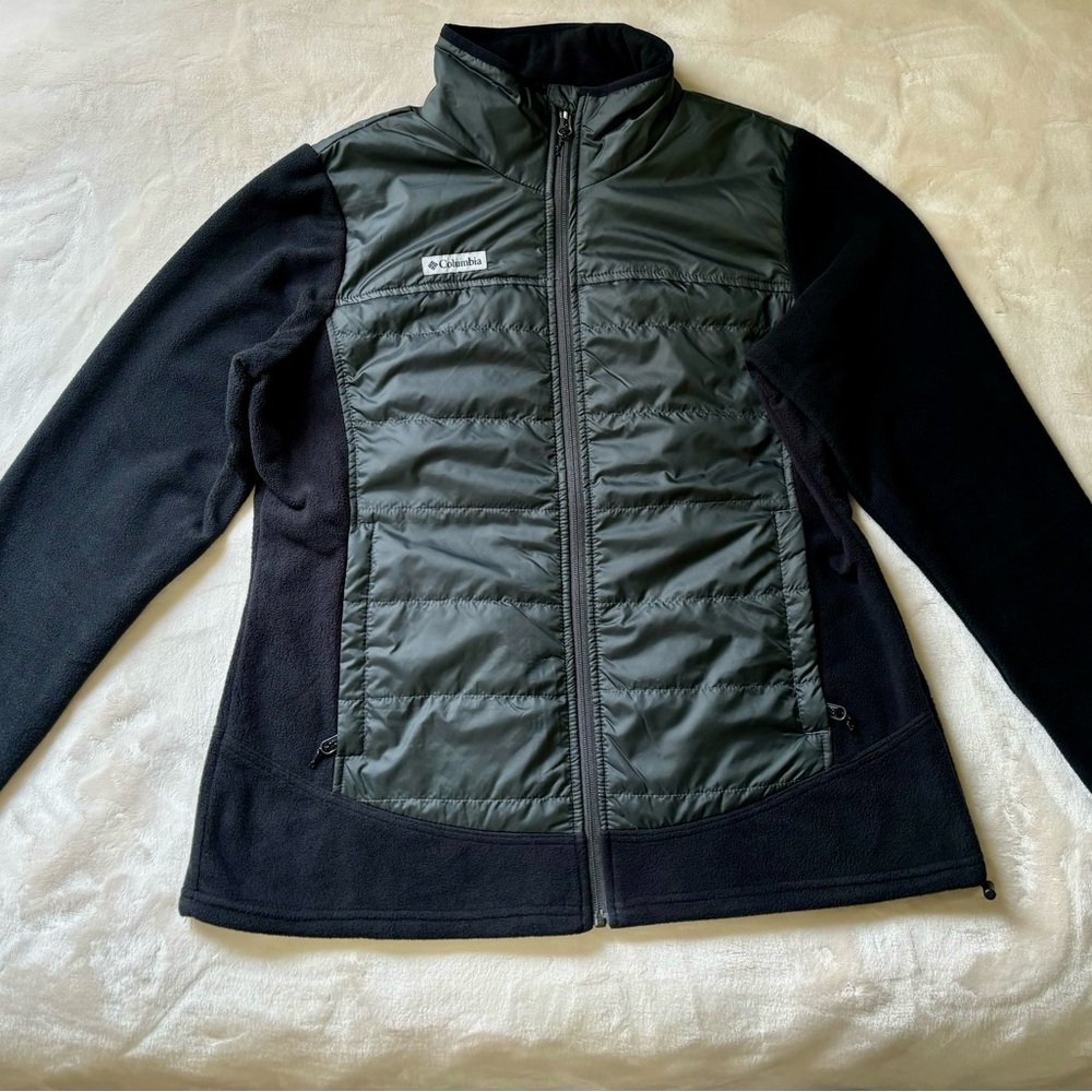 Columbia Women's Black and Gray Puffer Jacket